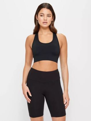 Seamless Strappy Crop - Espresso – SECONDLEFT