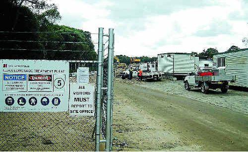 Work begins on clearing the site in preparation for construction of the plant. Picture: Graham Orams