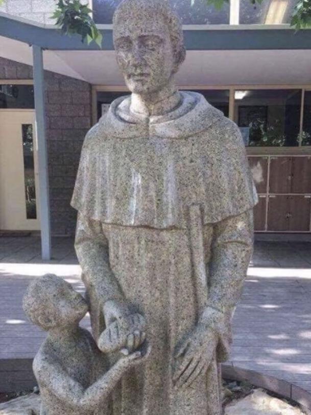 Blackfriars Priory School’s statue of St Martin de Porres.