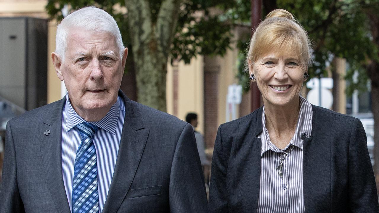 Ben Roberts-Smith’s parents, Len and Sue Roberts-Smith, arriving at the Federal Court in Sydney on Tuesday. Picture: NCA NewsWire / Dylan Coker