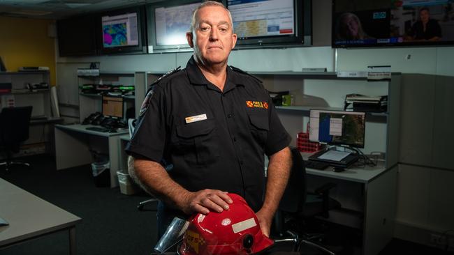 Mark Jones at the CFS headquarters during his three year reign. Picture: Brad Fleet