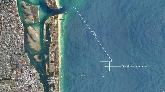 Proposed location for the dive site. Picture: supplied