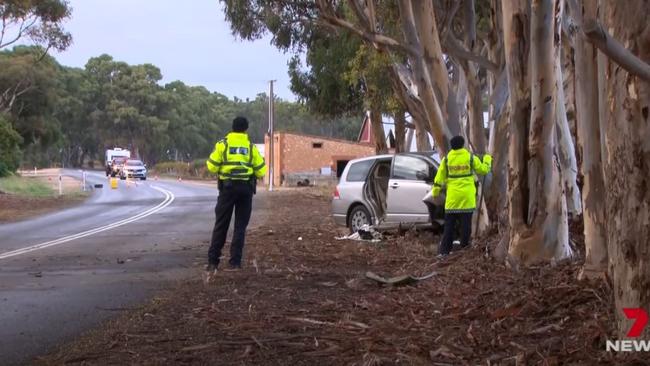 A 16-year-old learner driver from South Australia’s Fleurieu Peninsula community died in a car crash on Easter Sunday. Picture: 7NEWS