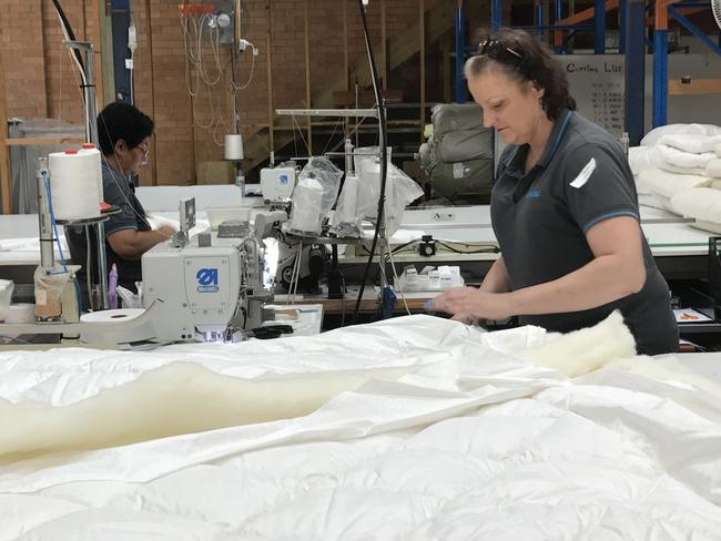 Hard at work inside Bambi's West Gosford factory.