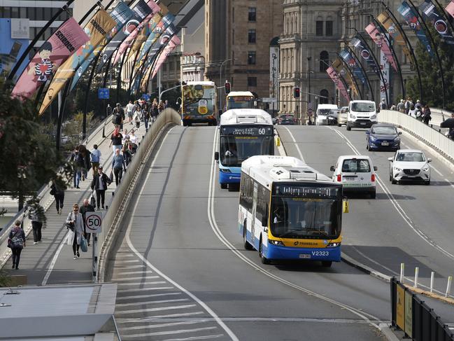 Victoria Bridge in Brisbane, where the robbery took place.