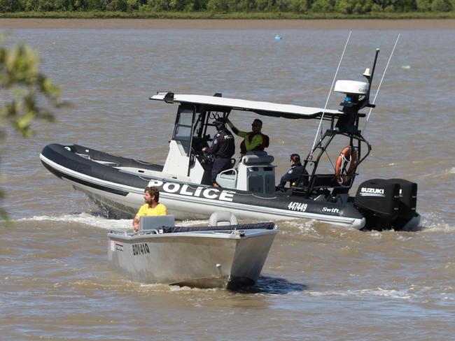 Crews search for missing fisherman Jed Farraway at Port Alma. Photo – Steve Vit