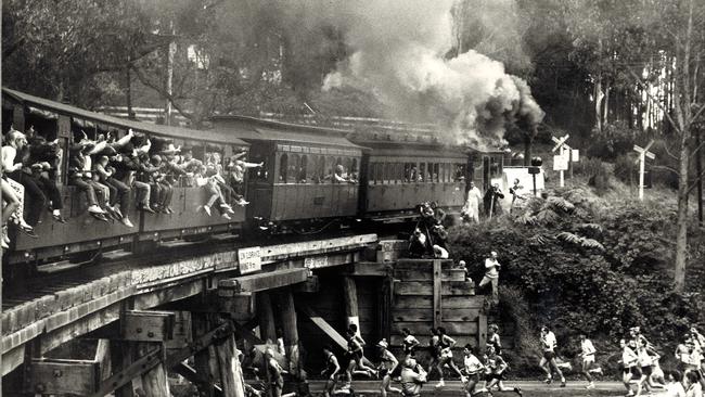 The Puffing Billy Great Train Race in 1986.