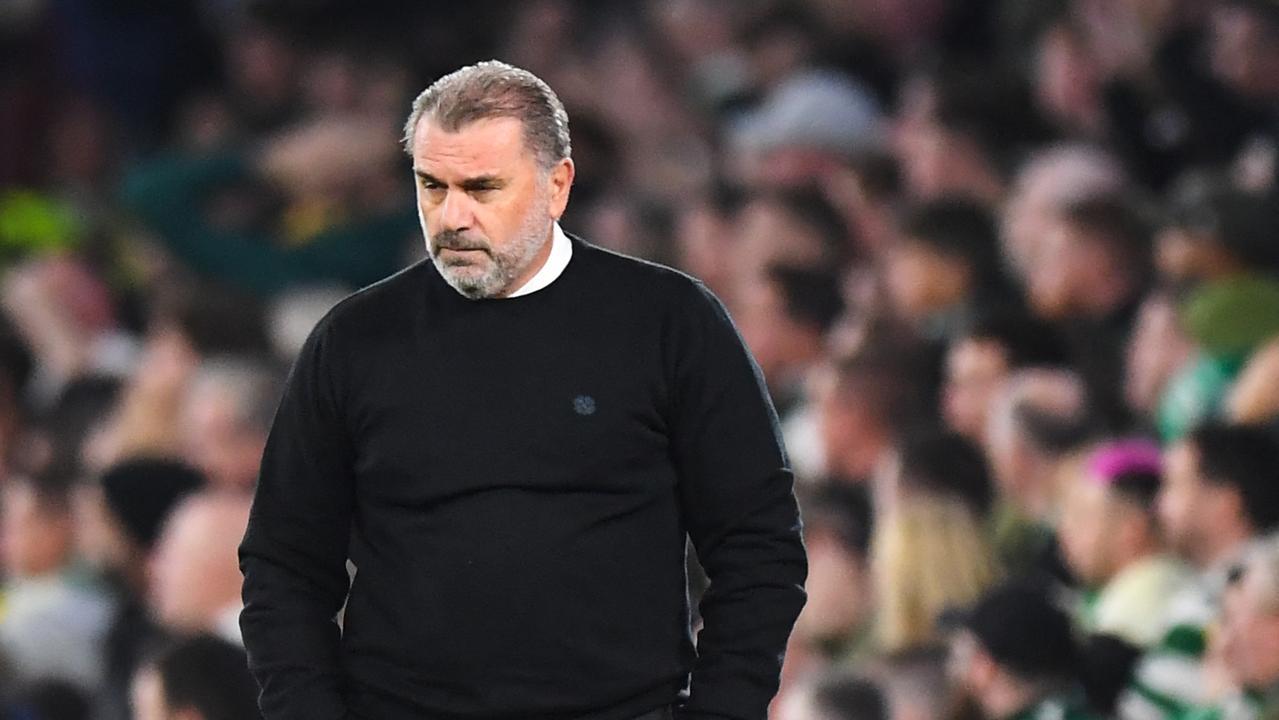 Celtic's Greek Australian head coach Ange Postecoglou during the UEFA Champions League Group F football match between Celtic and Real Madrid, at the Celtic Park stadium, in Glasgow, on September 6, 2022. (Photo by ANDY BUCHANAN / AFP)