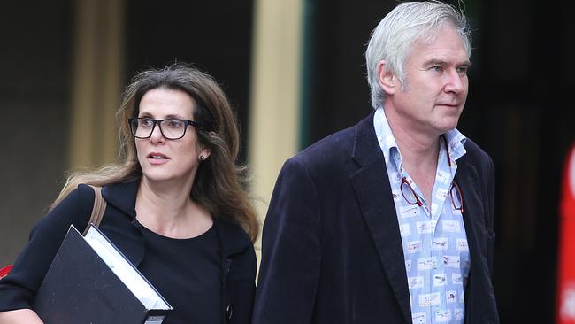 Kathy Jackson and Michael Lawler at the Federal Court in Sydney earlier this year. Picture: John Feder.