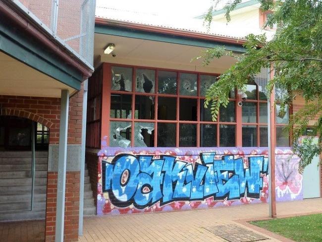 Damage at Parkville youth justice centre following riots in November.