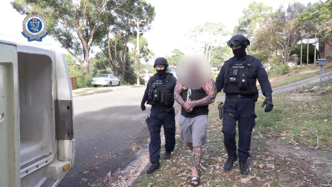 NSW Police have charged a Hells Angels outlaw motorcycle gang (OMCG) member following ongoing investigations into alleged criminal activity on the state’s south coast. Picture: NSW Police