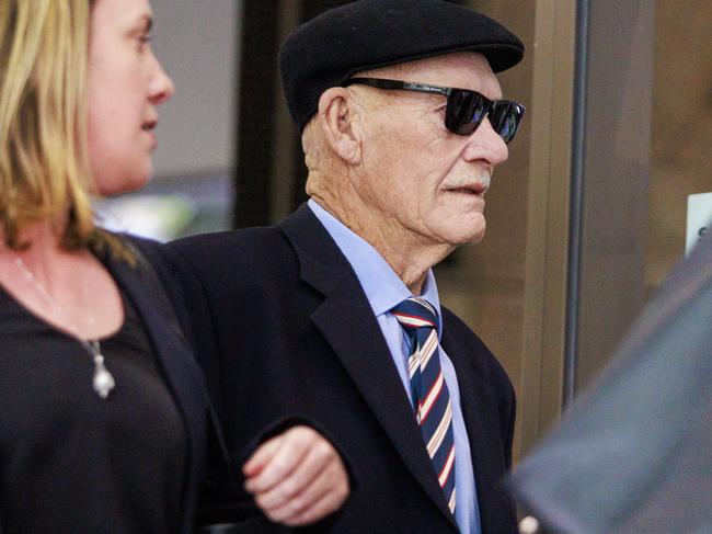 MELBOURNE, AUSTRALIA - Newswire Photos September 23, 2024: AFL Hall of Famer Carl Ditterich arrives at the Melbourne magistrates court to fight historic sexual abuse charges. Picture: NewsWire / Aaron Francis