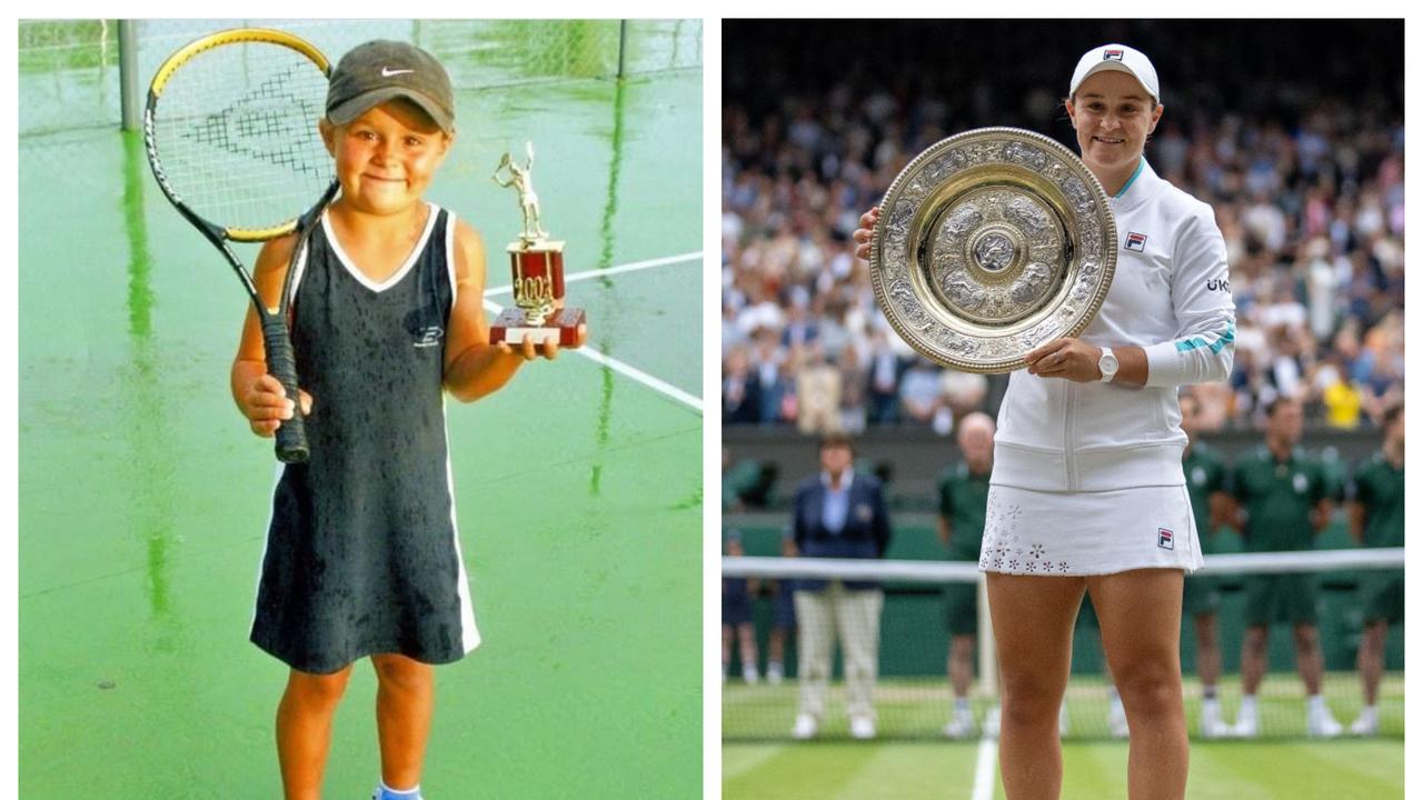 Ash Barty has come a long way since winning a 2002 Brisbane tournament as a six-year-old.