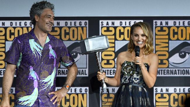 Taika Waititi and Natalie Portman will make Thor: Love and Thunder in Sydney. Picture: Getty