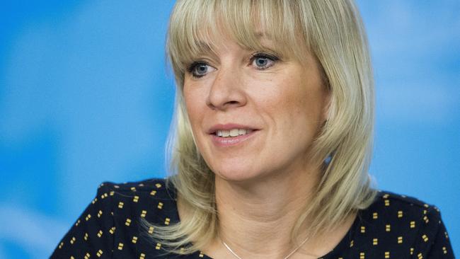 Russian Foreign Ministry spokesperson Maria Zakharova. Pic: AP