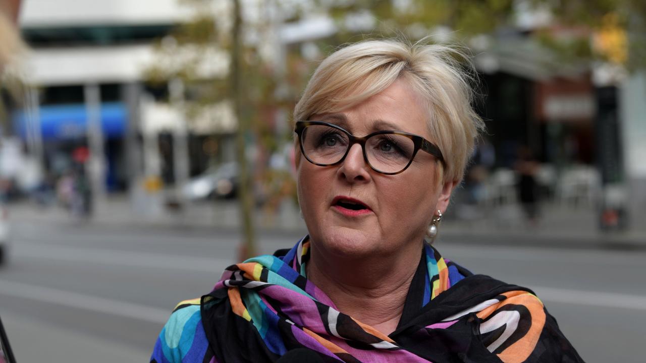 Senator Linda Reynolds outside of the WA Supreme Court where she entered into mediation talks with Brittany Higgins and David Sharaz. Picture: NCA NewsWire / Sharon Smith