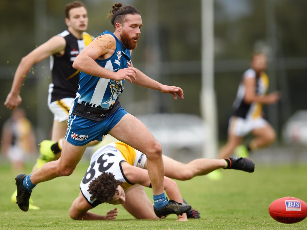 Eastern: Action from the clash between Croydon North and Chirnside Park. Picture: Steve Tanner