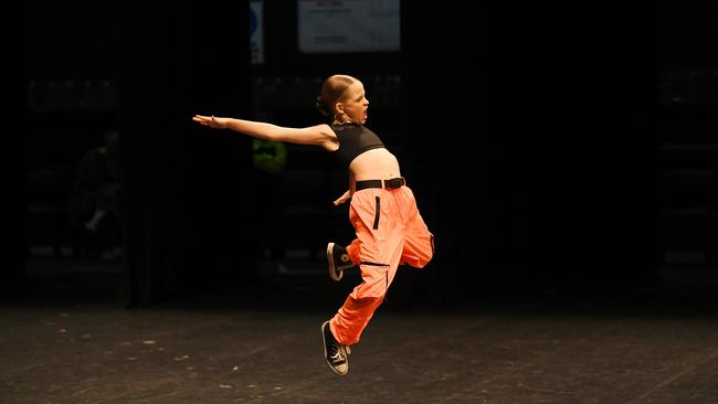 Age 7 to 12 Hip Hop Solo. Nyah McMahon. Picture: Shae Beplate.