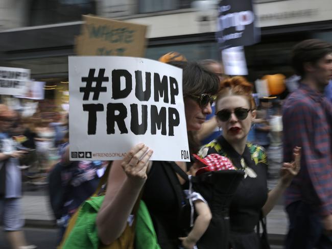 Donald Trump London protest: Trafalgar Square rally | news.com.au ...