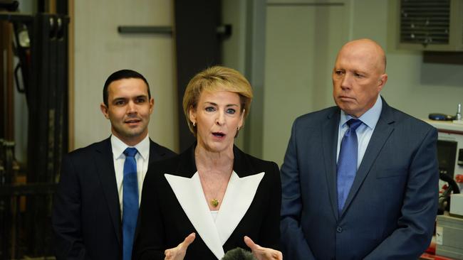 Michaelia Cash and Peter Dutton.