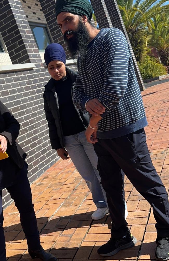Right: Lovepreet Singh outside Lismore Courthouse.