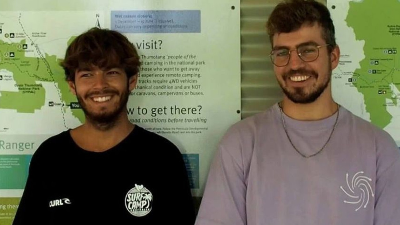 Two German tourists have miraculously survived more than a week lost in the wilderness of remote Far North Queensland. Picture: 9News