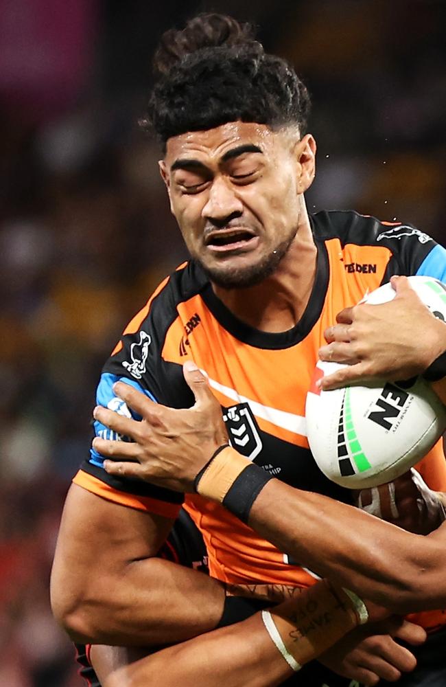 All 44 of Asu Kepaoa’s NRL games have come for Wests Tigers. Picture: Hannah Peters/Getty Images