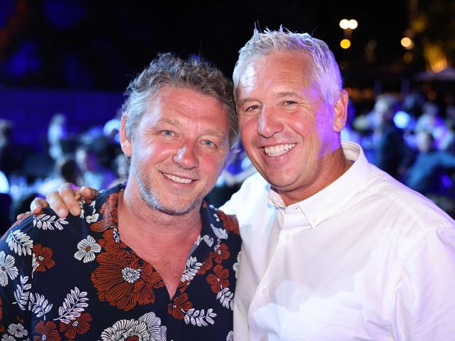 Steve Mater and Chris Mater at the Australian Surfing Awards 2024 at HOTA for Gold Coast at Large. Picture, Portia Large.