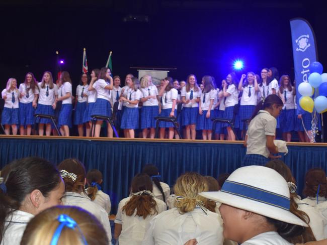 Year 12 students at Loreto College 'Rocked the Chop' for the Cancer Council's Ponytail Project.