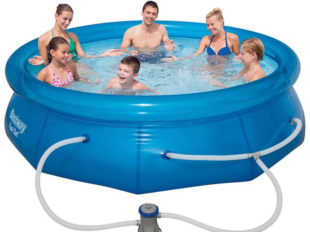 Kmart’s $59 portable pool has left shoppers very impressed. Picture: Kmart