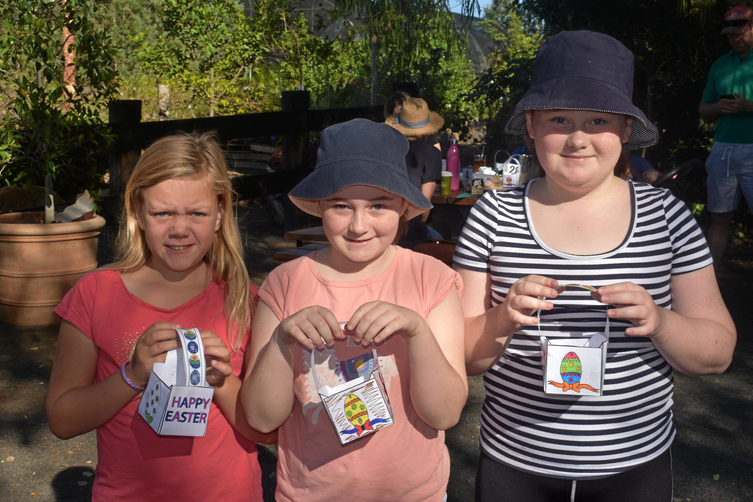 Rachel Marlow, Abbey and Sophie Reilly. Picture: Ellen Ransley