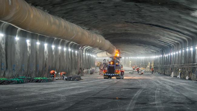 A tunnel in the WestConnex project.