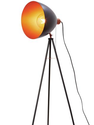 The Cooper Floor Lamp from Aldi is $50, compared to the designer brand which is $155 from Myer.