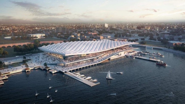 The proposed design of the revamped Sydney Fish Market.