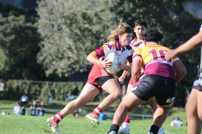 Palm Beach Currumbin’s young enforcer Ryley Taylor.