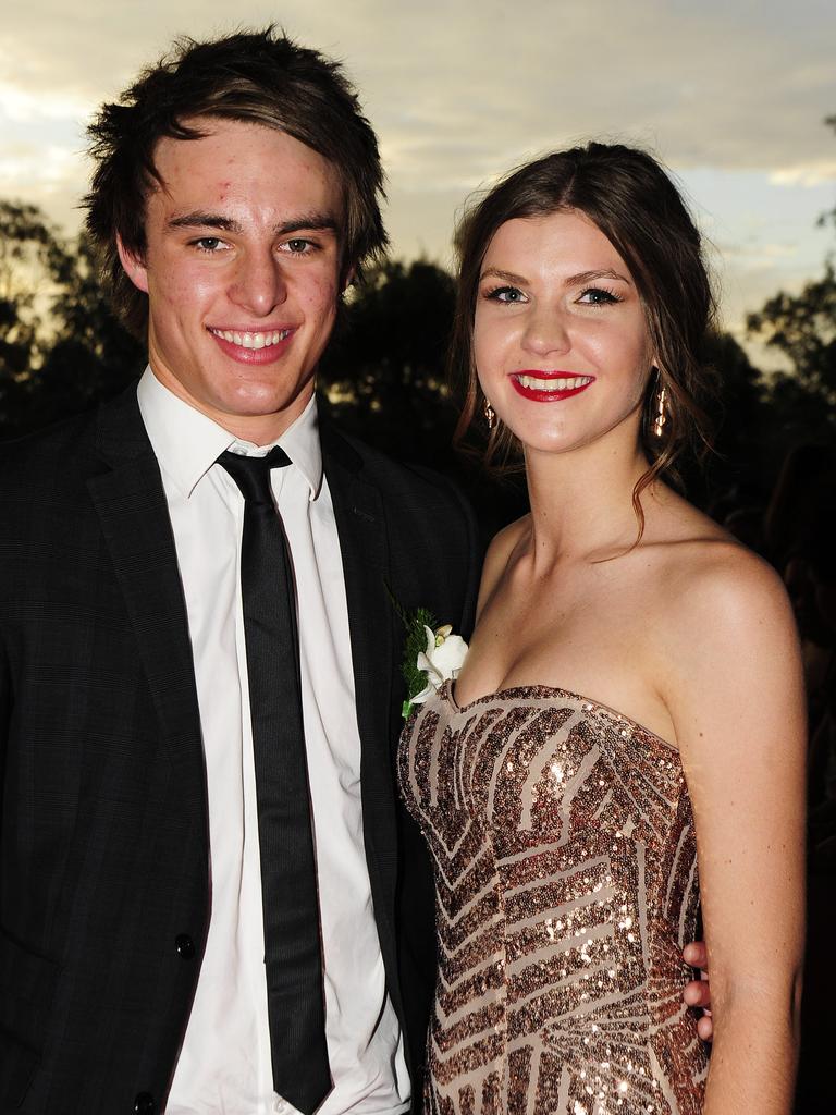 Vivian Oldfield and Nikki Crogan at the 2013 St Philip’s College formal at the Alice Springs Convention Centre. Picture: NT NEWS