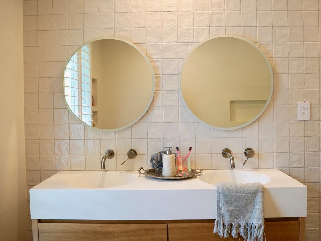 Interior design by Morgan Brady of Pearl Interiors at her Noosa hinterland property. Picture: Katrina Lezaic
