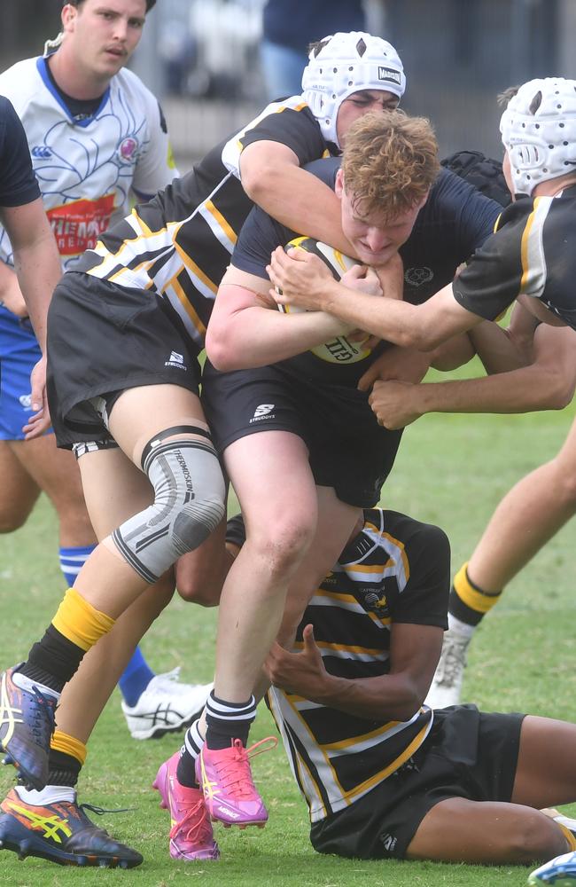 Quinn Timperon. QLD Rugby Union State Championships (17-18 years boys) at the Townsville Sports Precinct. Friday May 23. Metro East against Capricorn. Picture: Evan Morgan