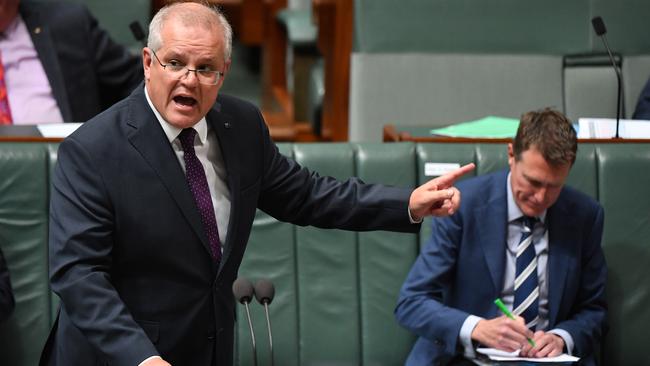 Scott Morrison continues to stand by Attorney-General Christian Porter. Picture: Getty Images