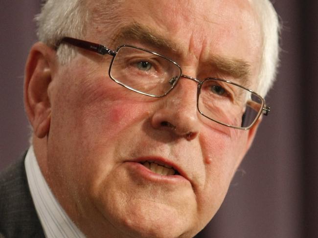 Dr Paul Dibb a retire professor and former senior Defence bureaucrat spoke at the National Press Club in Canberra. Picture: Gary Ramage