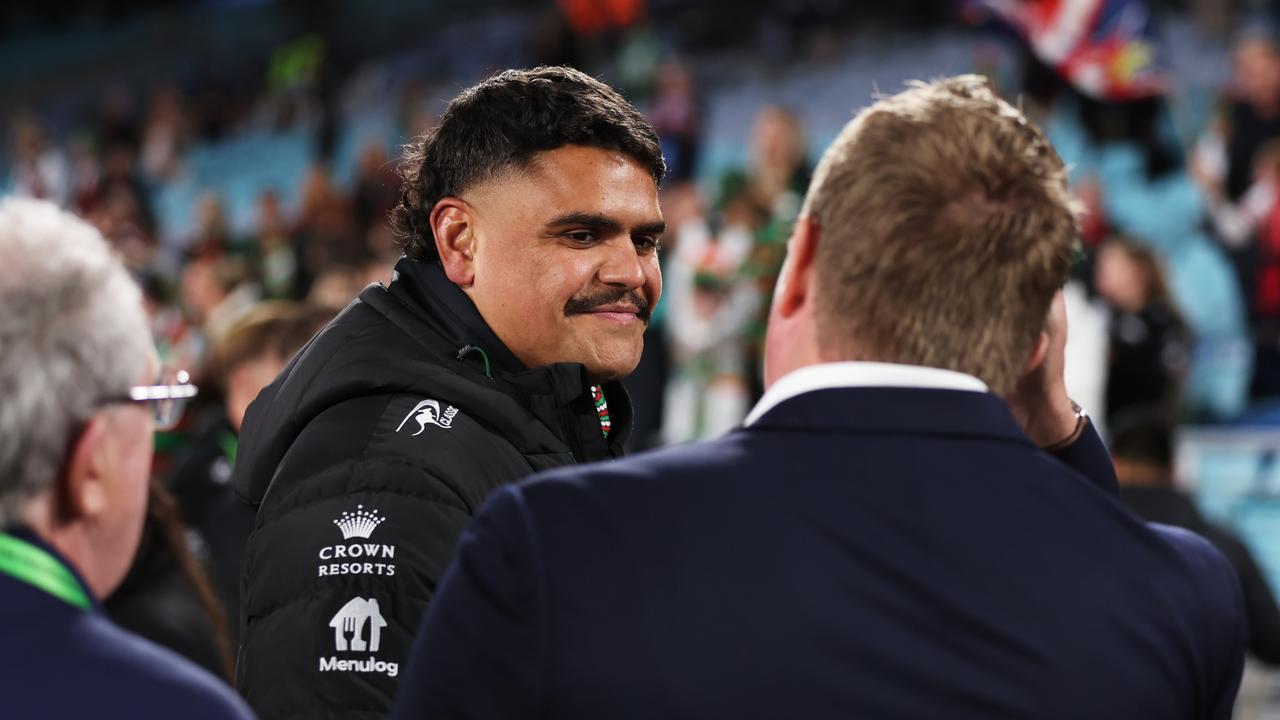 The suspended Latrell Mitchell sat in the stands as his side missed out on the finals. Picture; Matt King/Getty Images