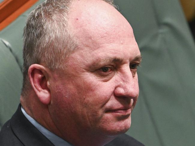 CANBERRA, AUSTRALIA, NewsWire Photos. FEBRUARY 15, 2024: Barnaby Joyce during Question Time at Parliament House in Canberra. Picture: NCA NewsWire / Martin Ollman