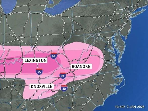 NSFW US weather map has Americans in a lather. Picture: AccuWeather/X.