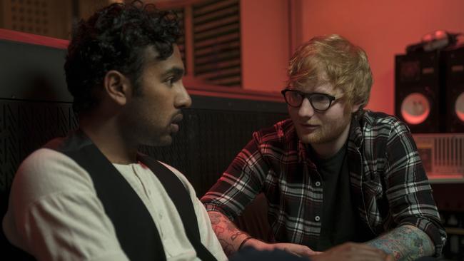 Ed Sheeran with Himesh Patel in a scene from the film 