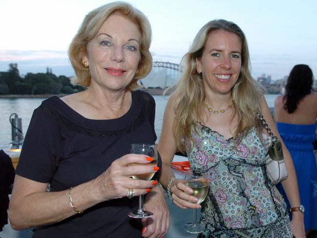 Evie Buttrose (right) with her aunt, Ita Buttrose.