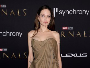 LOS ANGELES, CALIFORNIA - OCTOBER 18: Angelina Jolie attends Marvel Studios' "Eternals" premiere on October 18, 2021 in Los Angeles, California. (Photo by Rich Fury/Getty Images)