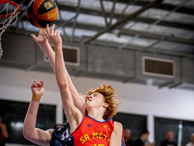 South Australian basketballer Patrick D'Arcy has started the Under-20 National Championships on a high note. Picture: Taylor Earnshaw