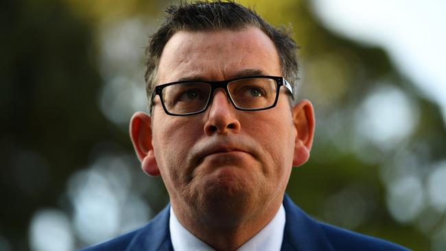 Victorian Premier Daniel Andrews today. Picture: AAP Image/James Ross