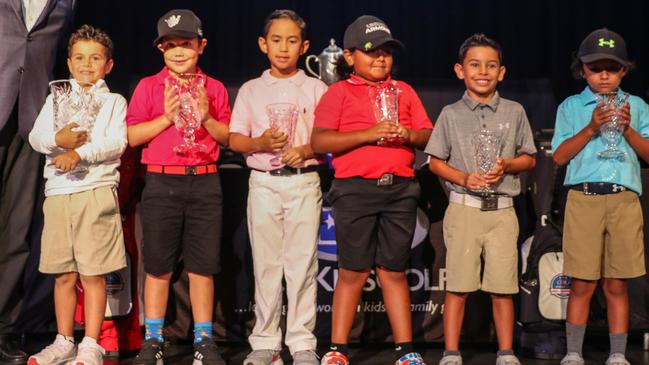 Zac and the other juniors Pinehurst Golf Club. Picture: Supplied