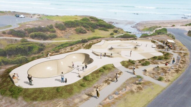 Plans have been revealed for a new skate park at Middleton. Picture: Alexandrina Council